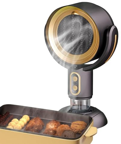 Desktop Range Hood | Kitchen Hoods Table Top Range Hood | 2 x Retractable Negative Ion Air Extractor Fan for Indoor Cooking Grills