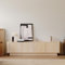 Mobilier-Deco Alexis - Meuble TV 4 Portes en marbre d'ingénierie Couleur travertin