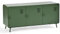 MEUBLE COSY Mobile TV Credenza con 3 Ante e Ripiano Consolle Tavolino per Soggiorno Cucina Camera da Letto Ufficio, Industriale, Metallo, Verde, 120x40x57cm