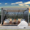VSHENG Outdoor Vinyl Curtain 0.35mm Thicked Clear Tarps, Heavy Duty Waterproof PVC Transparent Tarpaulin for Patio Gazebo Pergola Balcony Curtains(1x2m)