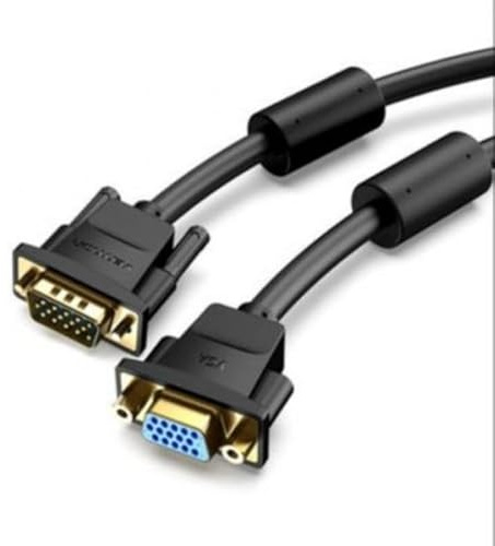 Watio Wave Cable - 3m svga vga m-h cable, black, high quality, ideal for connecting video devices, durable and flexible.*
