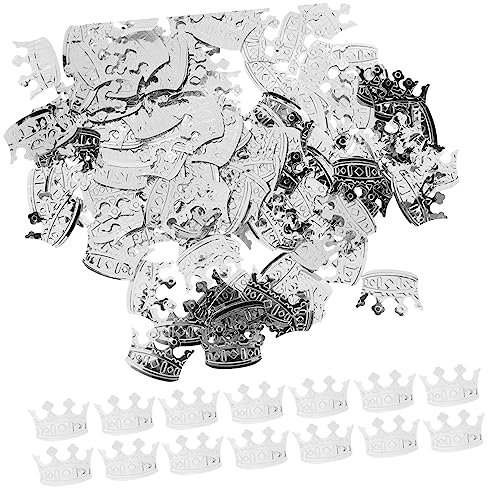 LOLIPPYY 4packungen Pack Silberne Kronen-konfetti Tischdekoration Für Hochzeiten Geburtstagsfeiern Und Babypartys Papierschnipsel Für Festliche Anlässe