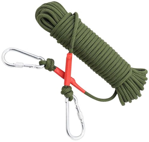 Corde d'Escalade,Corde De Sécurité En Nylon 5m Pour Travail Et Tirage | Paracorde Polyvalente pour Équipement de Protection Extérieure avec Traction - Alpinisme, Escalade, Survie, Évacuation et Utilis