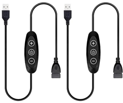 Tuesoa Dimmer-Schalter für LED-Lampen Dimmer Lichtschalter LED 5V USB LED-Dimmer-Schalter