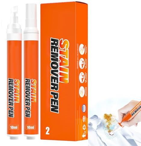 Stain Remover Pens for Clothes,Instant Stain Remover Pen,Instant Spot Cleaner,Clothes Stain Remover,Portable & Travel-Friendly, Works on Food & Drink Stains,2 Count