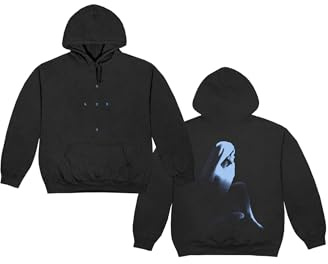 ROSALÍA Unisex Official Merch Rosalía Lux Cross Hoodie Black Kapuzenpullover (1er Pack)