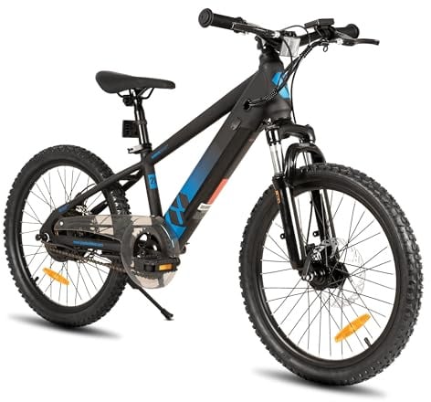 JOYSTAR 20/24 Zoll Elektrofahrrad für Kinder und Jugendliche ab 7+ Jahren mit 250W bürstenlosem Motor, 15 Meilen 15MPH Elektro-Mountainbike mit abnehmbarem Akku