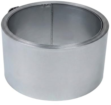 Rasenkante Metall Rasenkantenband 10 m x 15 cm x 0,5 mm | Flexible Beeteinfassung für den Garten, Mähkante, Beetumrandung & Wurzelsperre