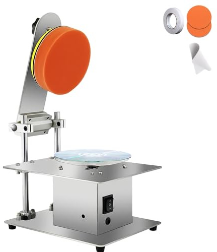 Disc Repair and Cleaning Machine with Adjustable Speed for Scratch Removal and Data Recovery
