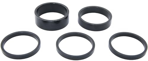 CONTEC Spacer-Set, 1,5, schwarz, mit 5 Alu Spacern 3 x 5 mm, 1 x 10 mm, 1 x 15 mm
