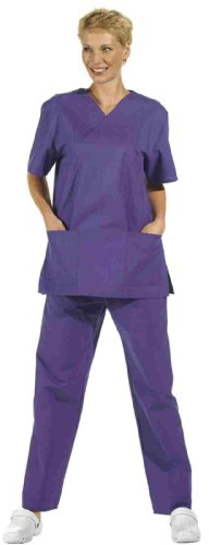 OP-Hose - Damen und Herren Hose mit Rundumgummizug - in vielen Farben, Violet - III (D=46/48 - H=52/54)