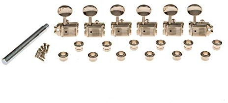 Gotoh Locking Vintage Oval Knob Tuners Nickel