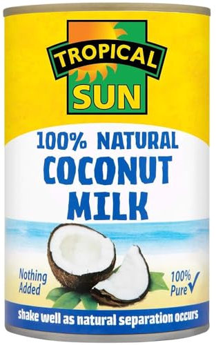 Tropical Sun Coconut Milk 100% Natural (Pack of 6)