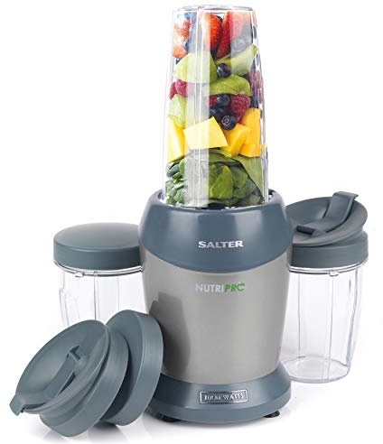 Salter EK2002SILVER Pro Super Charged Multi-Purpose Nutrient Extractor Blender, 1 Litre, 1000 W, Silver