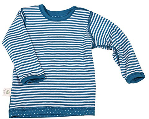 Leela Cotton Baby Kinder Langarmshirt Wendelangarmshirt Bio-Baumwolle Wendeshirt T-Shirt Jungen Mädchen Gr. 50/56 bis 140