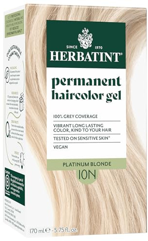Herbatint Platinum Blonde Hair Colou 10N 150ml X 2 (Pack of 2)
