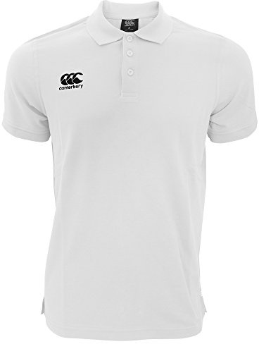 Canterbury Mens Waimak Short Sleeve Pique Polo Shirt (XXL) (White)