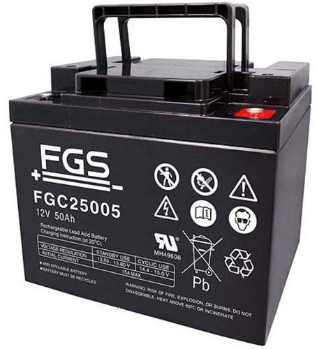 FGS Bleiakku FGC25005 Zyklen-Type 12,0 Volt 50 Ah mit M6-Schraubanschlüssen