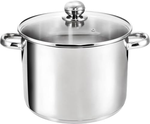 KOPF cacerola de inducción XXL Grandis, Ø 24 cm, altura 20 cm, 9 litros, acero inoxidable
