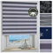 ourdeco® Rollo, Spring-, Schnapprollo/Stoffbreite: 188 x Auszugslänge: 180 cm Streifen lichtgrau/Dekor, Verdunkelnd