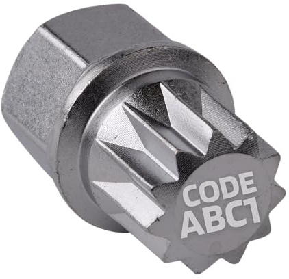 SW-Stahl 02382L-14 Felgenschloss Adapter ABC1 für VW - Radsicherung | Felgenschlösser lösen - Demontage Werkzeug für Felgensicherung Schlüssel - Hochwertiger Ausdreher Aufsatz