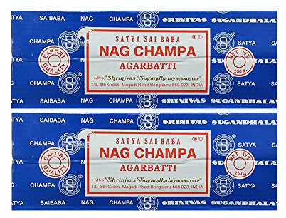 Encens Nag Champa - 250 Grs - Satya - Lot de 4 Boites