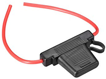 sourcing map Fusible Support en-Ligne 10 Jauge AWG Voiture étanche Support Noir Maxi Fusible