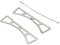 AZXAZ 2 Alcohol Stove Cross Stand Stainless Steel Pot Steamer Rack Portable Outdoor Camping Stove Stand Support Rack 12.5 * 3cm