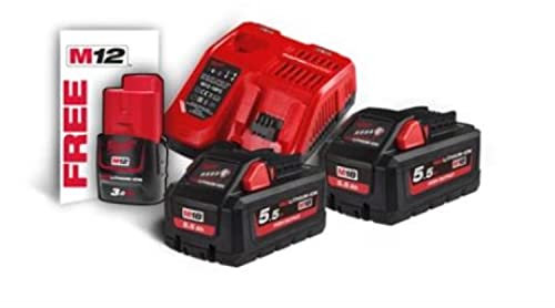 M18HNRG-552 NRG MilWAUKEE 4933464713 2 Batteries + Charger Kit
