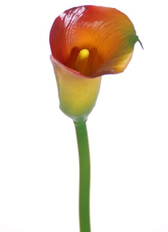 artplants.de Künstliche Blume Calla CHIDORA, orange, 55cm, 5x6,5cm | Kunstblume