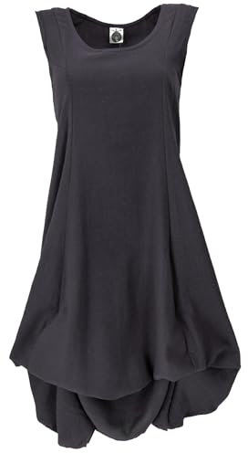 Guru-Shop, Abito Estivo Lungo e Cangiante, Maxi Abito, Nero, Cotone, Dimensione Indumenti:S (38), Abiti Midi Lunghi