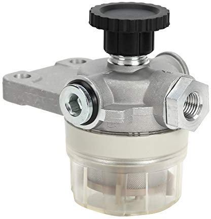 Qiilu Séparateur d'eau de Filtre à Carburant, Pompe auxiliaire Manuelle de séparateur Huile-Eau Universel de Voiture A0000907350