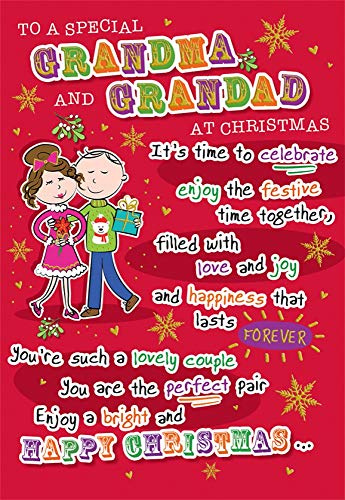 Weihnachtskarte Oma & Opa – 22,9 x 15,2 cm – Regal Publishing