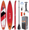 Zray Sup Stand Up Paddle Aufblasbares Rapid 12'6 - PB-ZR1B - Fusion aus doppelschichtigem Dropstitch + Carbon Fiber Stringer - Komplettpaket - Max. 160 kg - 300 L - 381x76x15cm