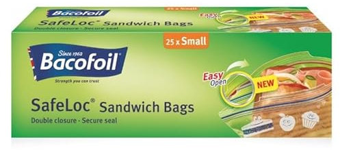 Bacofoil SafeLoc Sandwich Bags 25 x Small