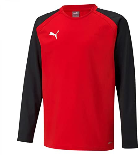 PUMA Unisex Kinder Teamliga Training Sweat Jr Sweater, Puma Red-Puma Black, 164
