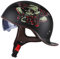 Hanhua Motorrad Helmets Brain-Cap Halbschale Jet-Helm Motorrad-Helm Roller-Helm Scooter-Helm Mofa-Helm Chopper Retro Cruiser Vintage ECE-Zertifizierung