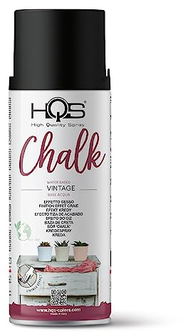 HQS Bomboletta di Vernice Spray Chalk Vintage 400ml (Soft Black)