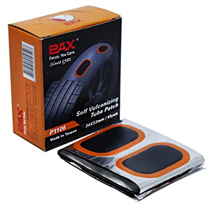 PAX 48 Pcs 34 x 52mm Oval Inner Tube Patches, Puncture Flat Tire Repair Patch for Automobile, Car, Truck, Motorcycle, Scooter, Bicycle, Bike, BMX, ATVs, River Floating, Inflatable Rubber