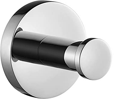 Flybath Round Towel Hook for Hanging SUS 304 Stainless Steel Door Wall Hooks for Bathroom Kitchen Coat Clothes Robe Hook Wall Mounted Mirror Polished