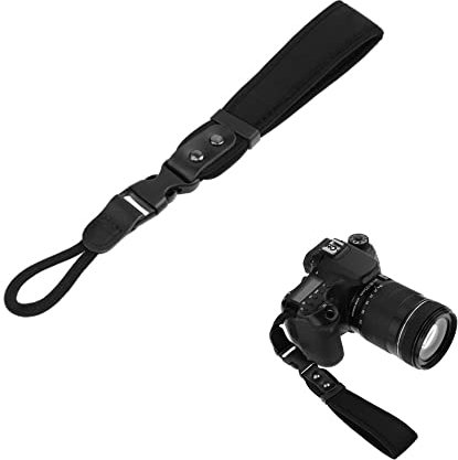 Camera Wrist Strap Hand Strap Quick release Neoprene Black Camera Strap for Nikon D7500 D7200 D7100 D780 D850 D750 D5500 D5600 D610 D600 camera, One Size