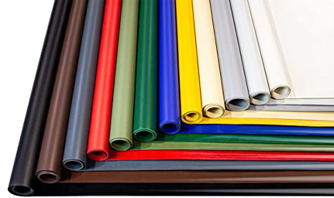 Telone in PVC per Camion 600 g/m² - Industriale Con Tessuto Protettivo Opaco di Alta Qualità - Venduto al Metro (Rot, 2,5m x 10m)