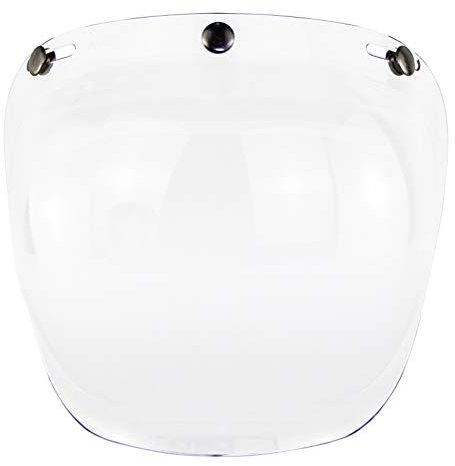 SPYMINNPOO Jethelm, Visier Motorradhelm Bubble Visier Bubble Shield Motorradhelm Zubehör für Fahrrad (Transparent)