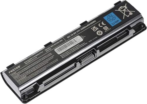 FESTAS 5200mah Neuf PA5109U-1BRS PA5109U PABAS272 Batterie Compatible avec Toshiba Satellite C50 C55 C70 C70D L70 C40-A C45-A C50-A C50D-A C55-A C50T C55D C70-A C70-B C70D-A PA5110-1BRS PA5108U-1BRS