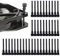 QEEROYO Rubber Fan Brackets, 40 Pieces Silicone Rubber Pins, Anti Vibration Mounts for Desktop Fans