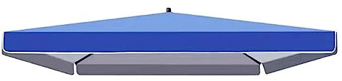 HCZION 2m 2.5m 3m Cubierta para Sombrilla Rectangular Toldo Superior De Repuesto 4 Varillas Parasol De Repuesto para Sombrilla De Exterior Playa (Color : Blue, Size : 2.5x2.5m/8.2x8.2ft)