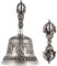 Fituenly Tibetische buddhistische Meditationsglocke und Dorje Set Antike Messingglocke Religiöse handgemachte Vajra Dorje Gebetsglocke für Meditation Gebet Yoga