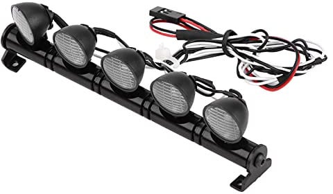 Yctze Wpl B16 B36 Wippe Teile Metall Metall 5 LEDs Lichtleiste Scheinwerfer Lampe Zubehör Teil Für Axail Scx10 Rc Auto 1/10 Rc Dach Lichter Rolle