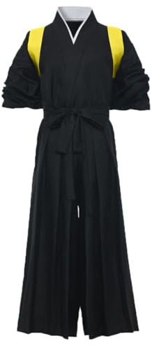 Japansk samuraj kimono hakama-uniform traditionell Aikido Kendo kampsport anime-kostym