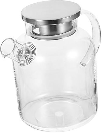 Alipis Jarra De Agua De Vidrio Recipiente Para Bebidas Dispensador De Agua Para Cocina Para Preparar Infusiones y Saludable